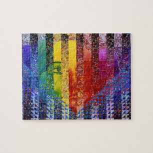 Conundrum I - Abstracte regenboogvrouw godin Legpuzzel