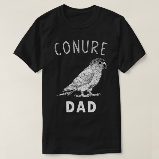 Conure Dad Green Cheek Conure Parrot Bird Papa T-shirt (Design voorkant)