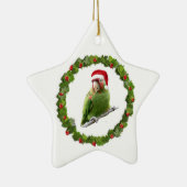 Conure kerst Wreath Keramisch Ornament (Rechts)