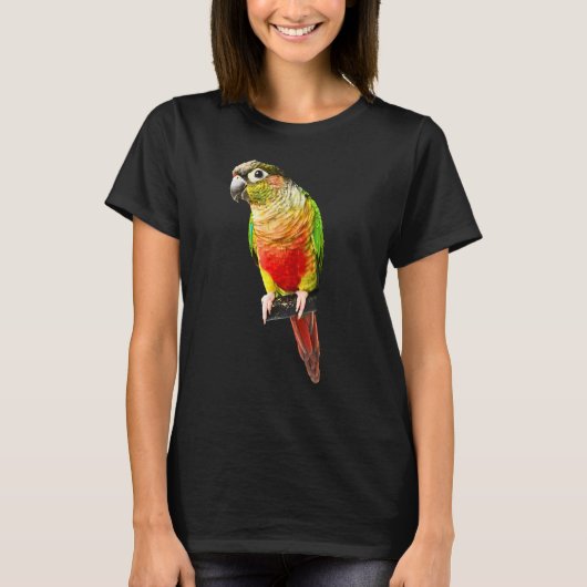 Conure Parrot Bird Green cheek Love for birds T-shirt (Voorkant)