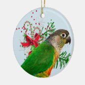 Conure Warmt de Feestdagen Keramisch Ornament (Links)