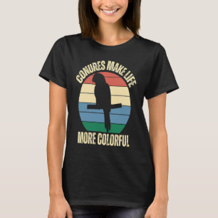 Conures maken het leven kleurrijker papegaaien Ins T-shirt