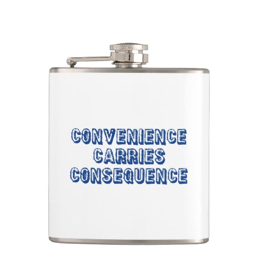 Conveniënte gevolgen heupfles (Voorkant)