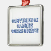 Conveniënte gevolgen metalen ornament (Links)