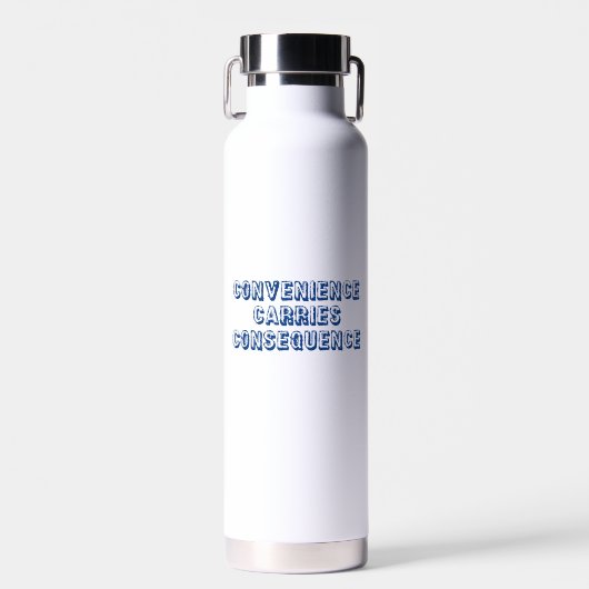 Conveniënte gevolgen waterfles (Voorkant)