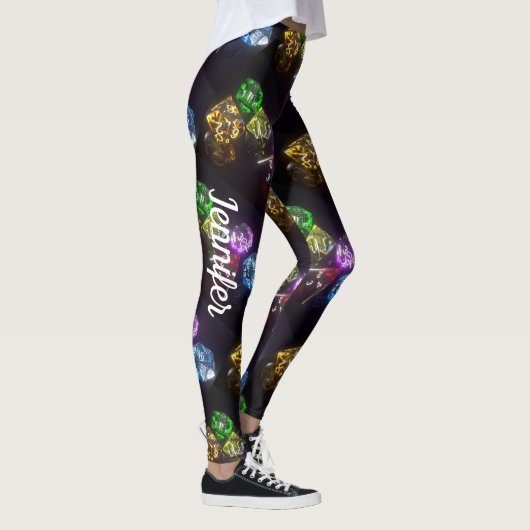 Convention Gaming Dice Comfortable "play to win" Leggings (Rechts)