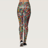 Convention Gaming Dice Comfortable "play to win" Leggings (Achterkant)