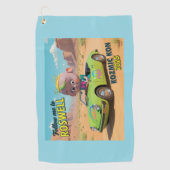 Conventionele microvezel golfhanddoek (Voorkant)