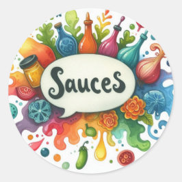 Conventionele ronde stickers