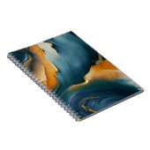 Convergence – Abstract Fields Of Motion And Gold Notitieboek (Rechterzijde)