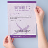 Convergent Lines Paarse Pilates Flyer (Hand)