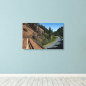 "Convergentie" uitgerekt canvas Afdruk (Insitu (Houten vloer))