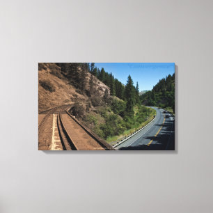 "Convergentie" uitgerekt canvas Afdruk
