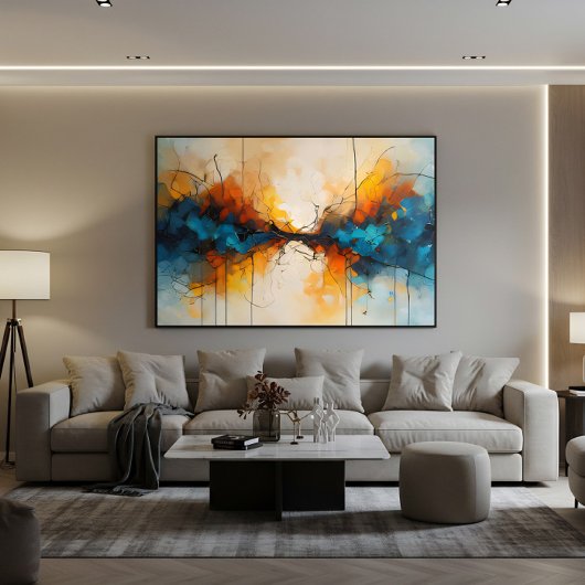 Converging Flows Canvas Afdruk