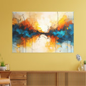 Converging Flows Canvas Afdruk (Insitu (Woonkamer))