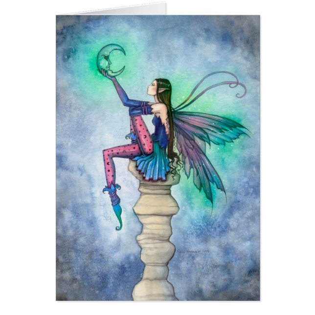 Conversation avec la fée lunaire Fantastique Art (Devant)