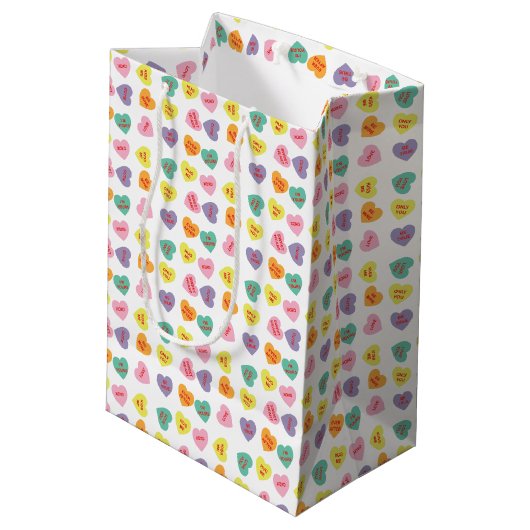 Conversation Coeurs bonbons Sac cadeau (Dos Angle)