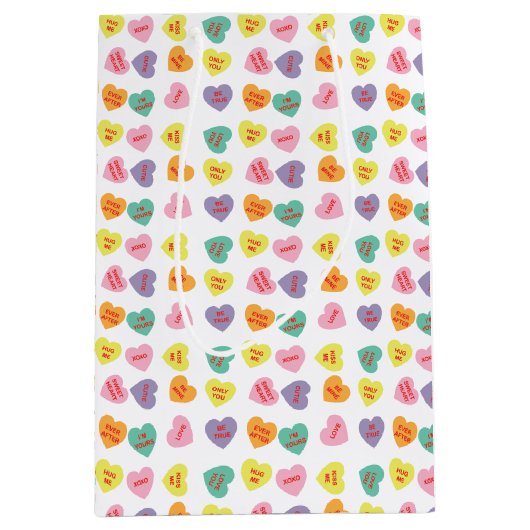 Conversation Coeurs bonbons Sac cadeau (Devant)