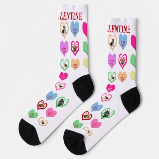 Conversation Critters Hearts Crew Socks Sokken (Links)