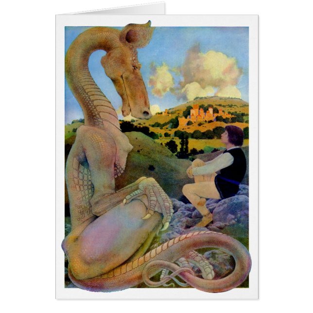 Conversation de Maxfield Parrish avec un dragon (Devant)