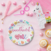 Conversation Hearts 1st Birthday Paper Bord (Feest)