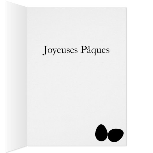 Conversation Noir Chat de Pâques (Intérieur (Droit))