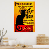 Conversation Noir - Poster de chat noir (Cuisine)