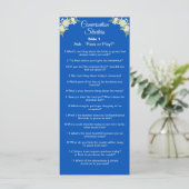 Conversation Starters - Break The Ice Questions  Menu (Staand voorkant)