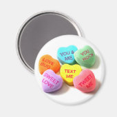 Conversation Valentine Candy Hearts Magnet (Recto/Verso)