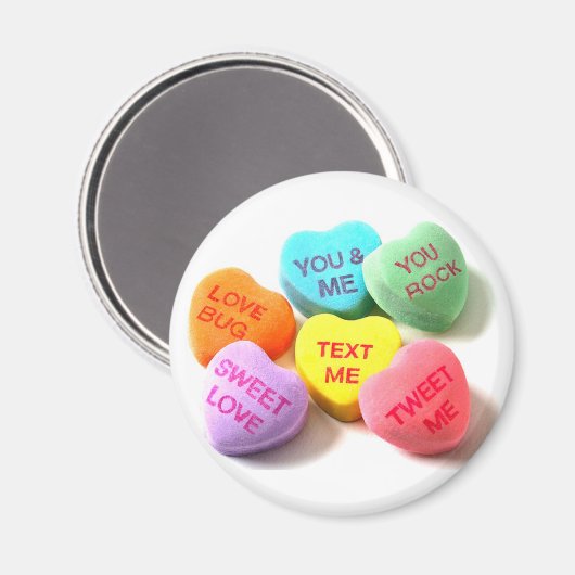Conversation Valentine Candy Hearts Magnet (Recto/Verso)
