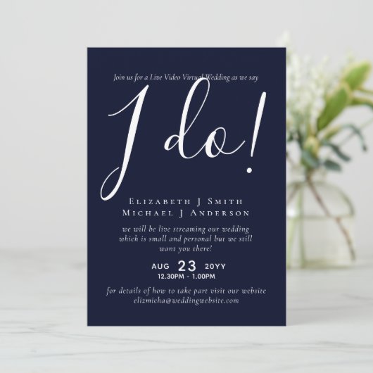 Conversation vidéo en direct Mariage ou Invitation (Debout devant)