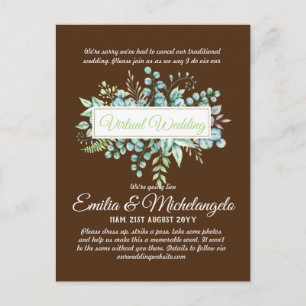 Conversation vidéo Mariage virtuel Invitations en