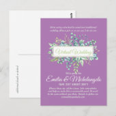 Conversation vidéo Mariage virtuel Invitations en  (Devant / Derrière)