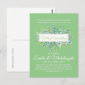 Conversation vidéo Mariage virtuel Invitations en  (Devant / Derrière)