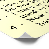 Conversations Dirt Vélo Sympathique Poster (Coin)