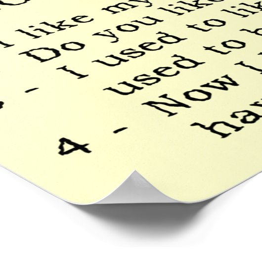 Conversations Dirt Vélo Sympathique Poster (Coin)