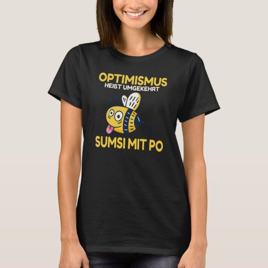 Conversely backprint optimism means Sumsi with Po T-shirt (Voorkant)