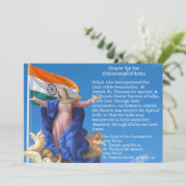 Conversion catholique Inde Prière Carte Sainte (Debout devant)
