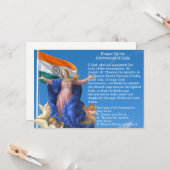 Conversion catholique Inde Prière Carte Sainte (Devant/Arrière en situation)