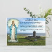 Conversion Catholique Irlande Prière Carte Sainte (Debout devant)