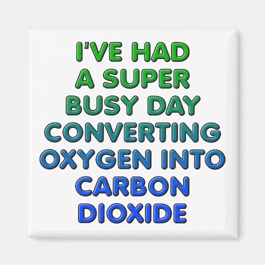 Conversion de l'oxygène amusant aimant frigo (Devant)