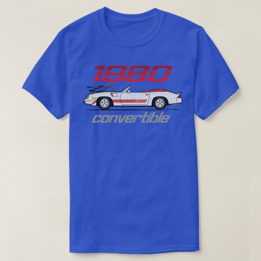 Converteerbaar 1980 t-shirt (Design voorkant)