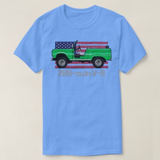 Converteerbaar groen t-shirt (Design voorkant)