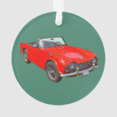 Convertible rouge SportsCar de Triumph Tr4 (dos)