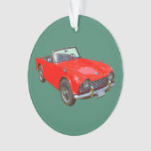 Convertible rouge SportsCar de Triumph Tr4 (devant)