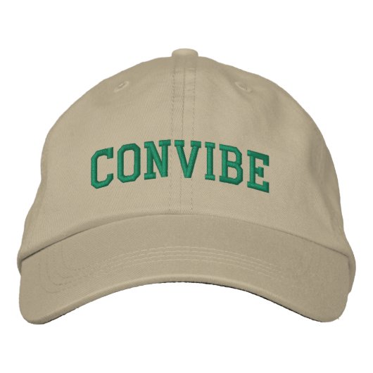 Convibe Casquette - Vert sur toile (Devant)