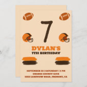 Convite de aniversário Futebol Kaart (Voorkant / Achterkant)