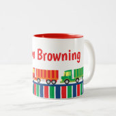 Convoi semi-camionnette Mug personnalisé (Devant droit)
