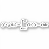 Convolutieproduct met twee functies sticker (Voorkant)