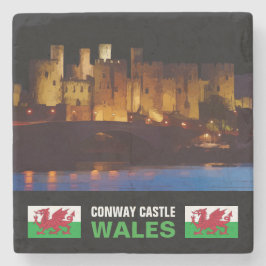 CONWAY CASTLE, WALES STENEN ONDERZETTER